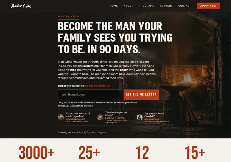 Master Chim coaching website